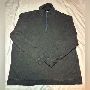 Jared Lang Charcoal Zip-Up Sweater